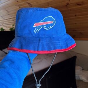 Buffalo Bills Blue Bucket Hat with Red Trim